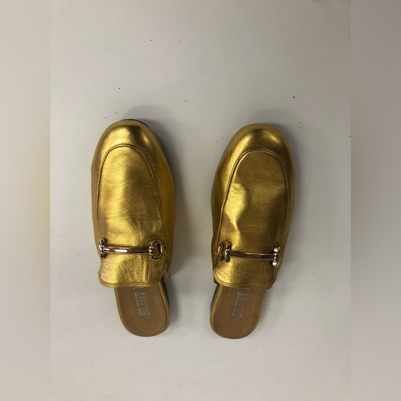 SILENT D ELEGANT SLIP ON STYLING UPPER LEATHER LINING LEATHER gold in size 39 Eu - Picture 3 of 7